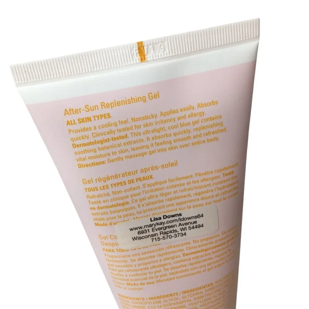 Mary Kay After Sun Replenishing Gel  6.5 Fl Oz/192ml New & Sealed Pink Tube